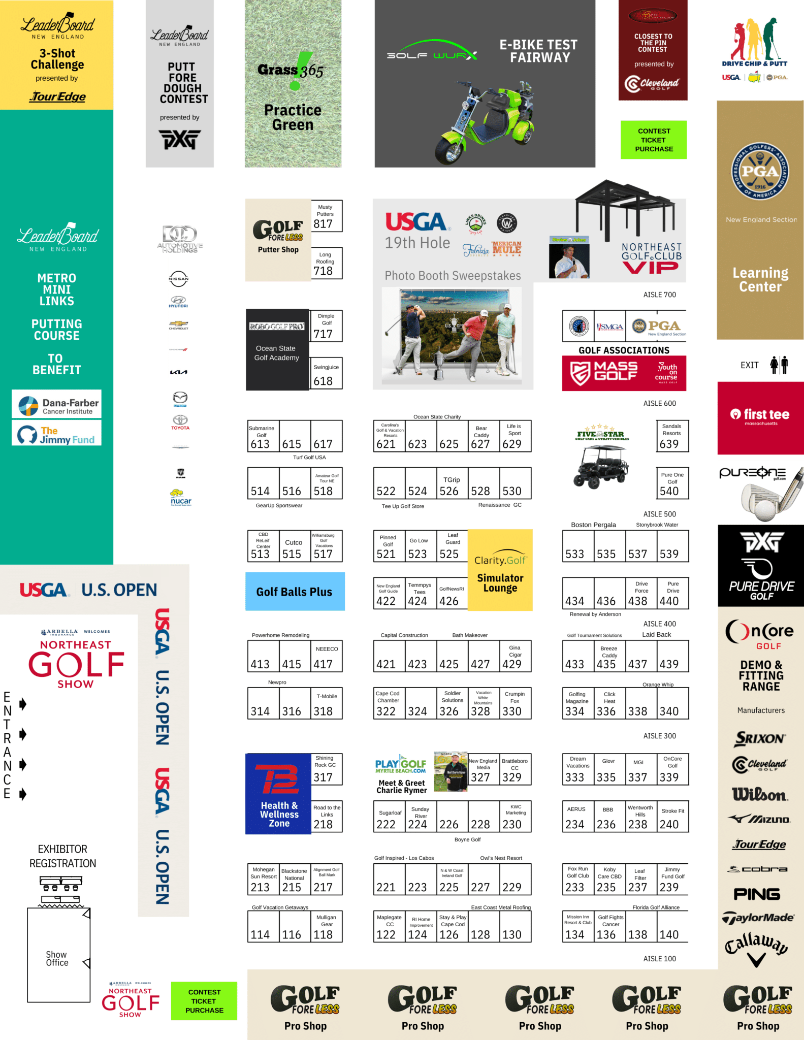 Floor Plan & Exhibitor List Northeast Golf Show