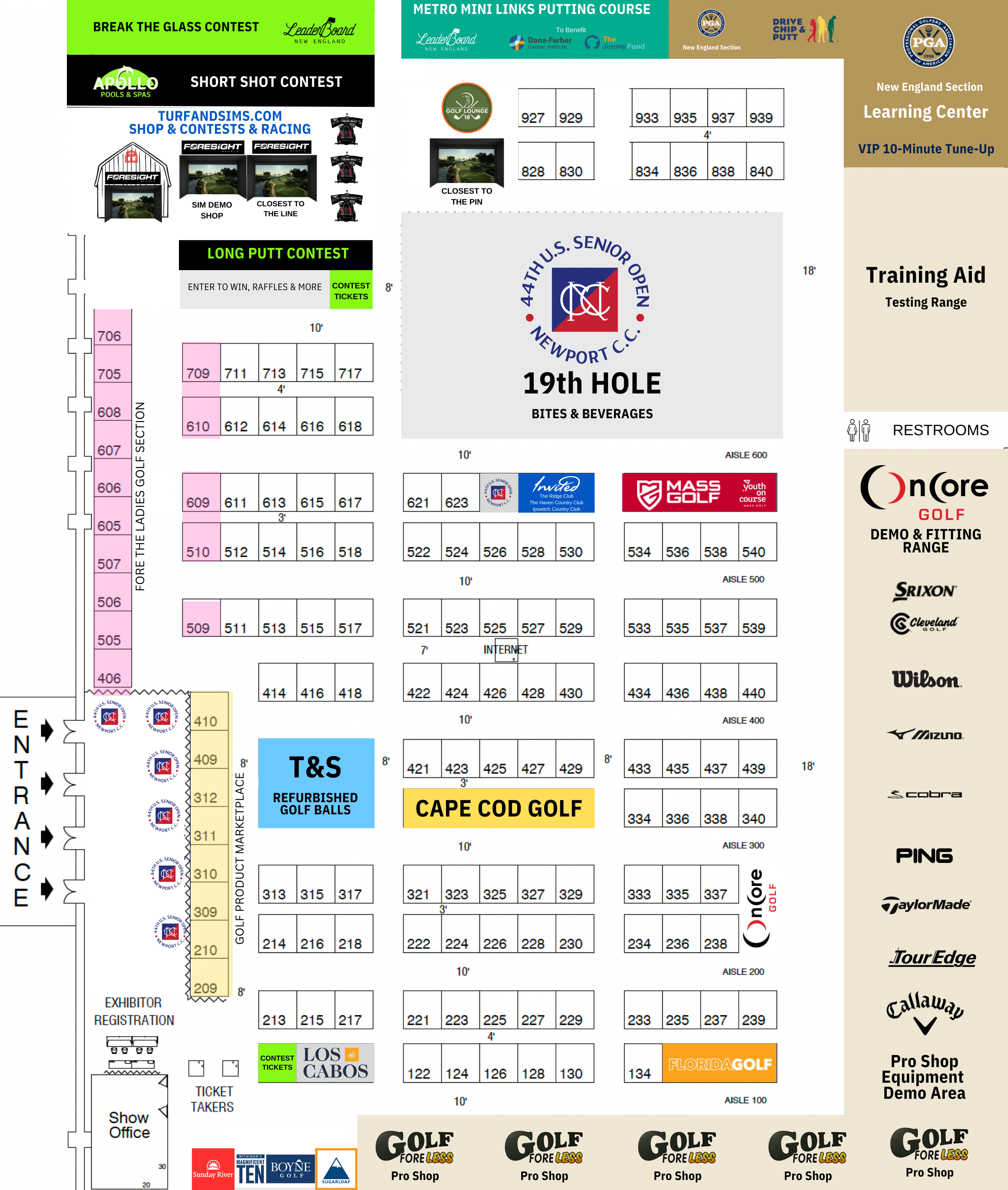 Floor Plan & Exhibitor List Northeast Golf Show