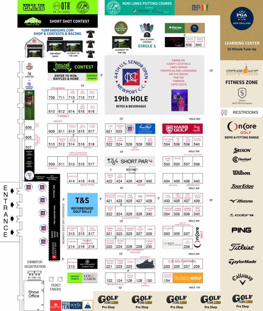 Floor Plan & Exhibitor List Northeast Golf Show